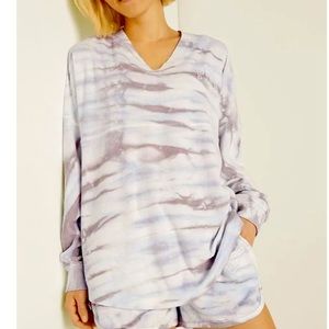 VS Pink Varsity Terry Beach Top Tee Oversized